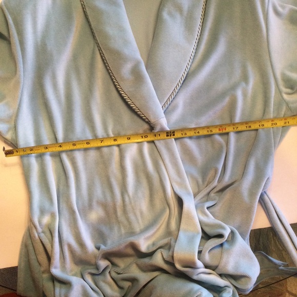 Draper’s & Damon’s Velour Long Wrap Robe Size Large - Picture 9 of 11